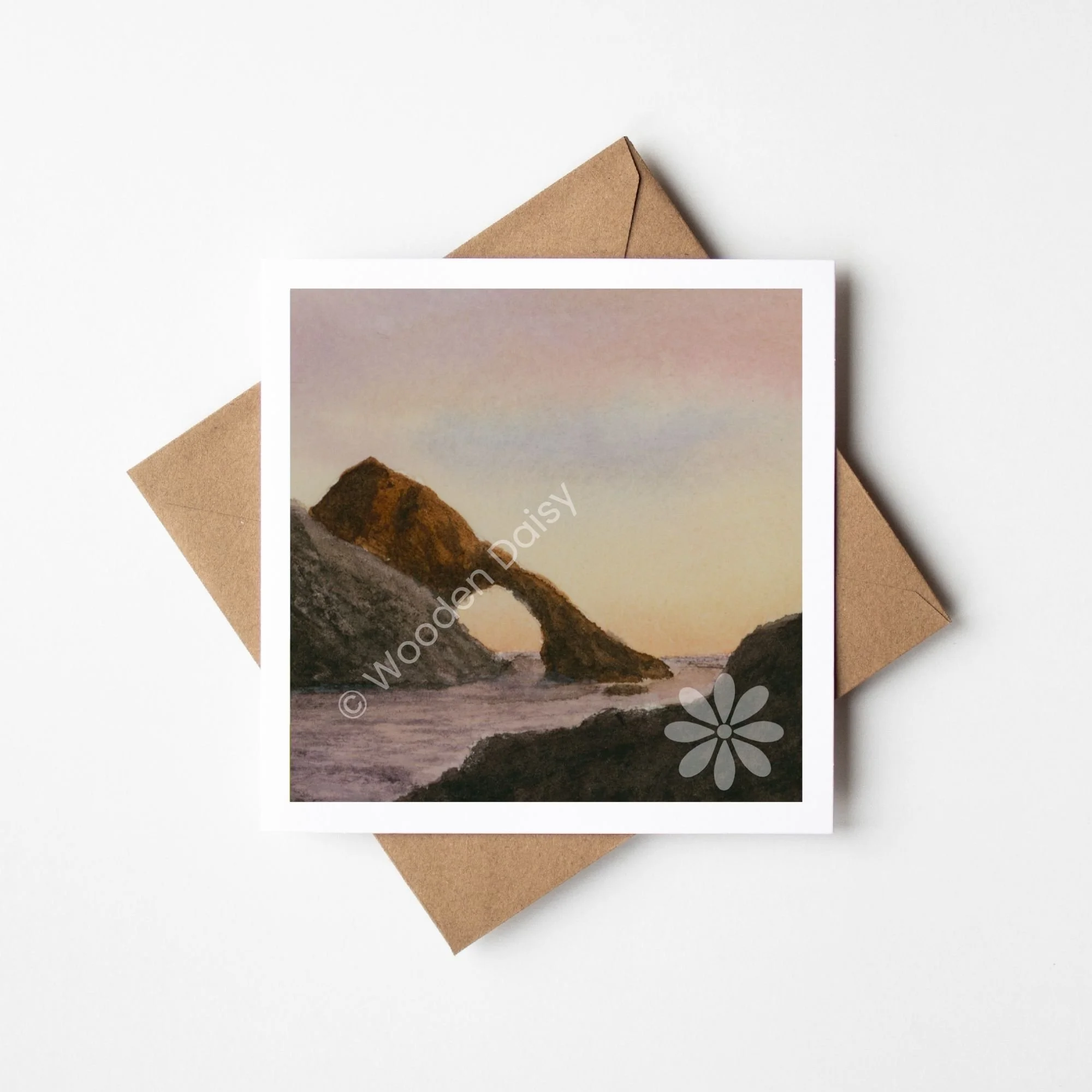 Bow Fiddle Rock at Portknockie Square Card