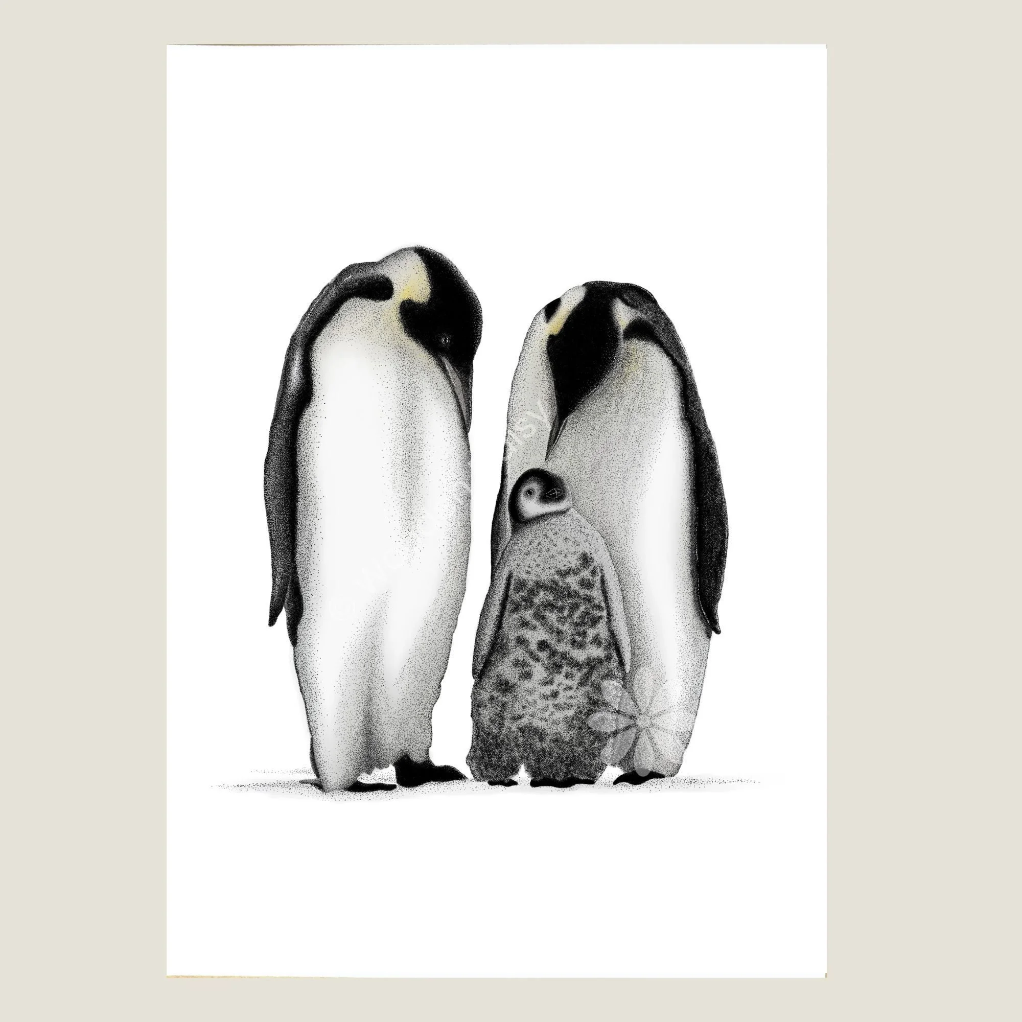 0186 Penguins ETSY 2000px print mockup - beige-watermarked.jpg