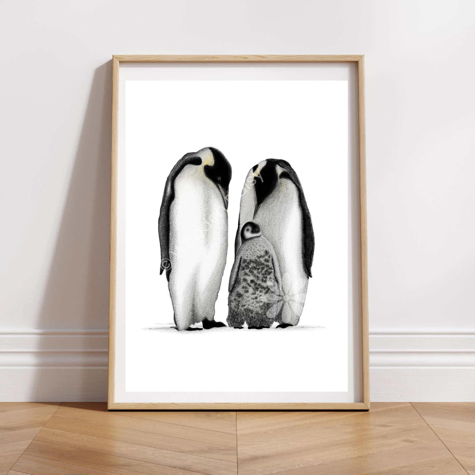 Penguin Family Art Print