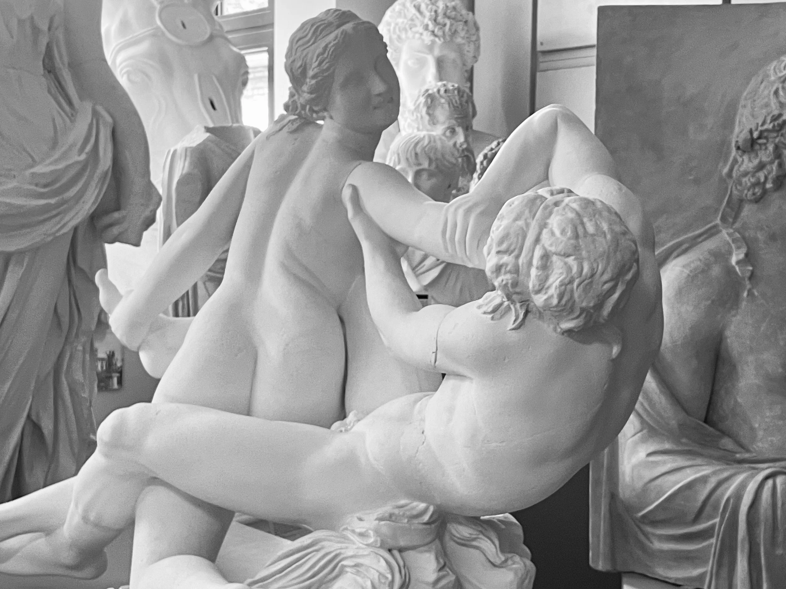 Aprhodite and Satyr 200BC plaster cast