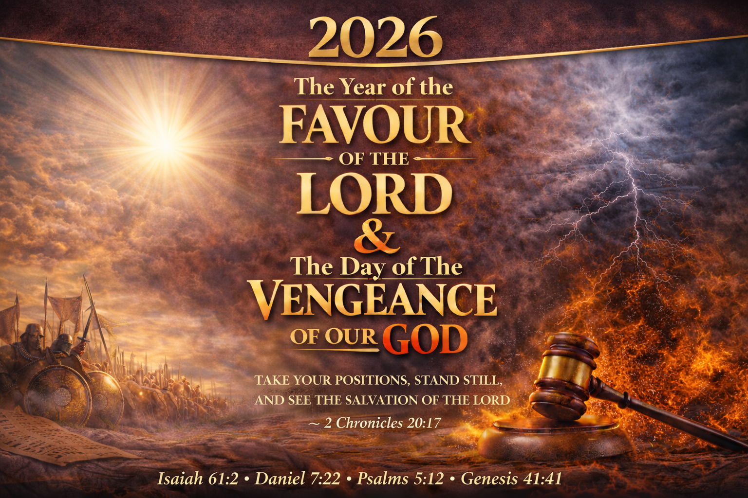 2026, The Year of the Favour of the Lord &amp; the Day of the Vengeance of Our God