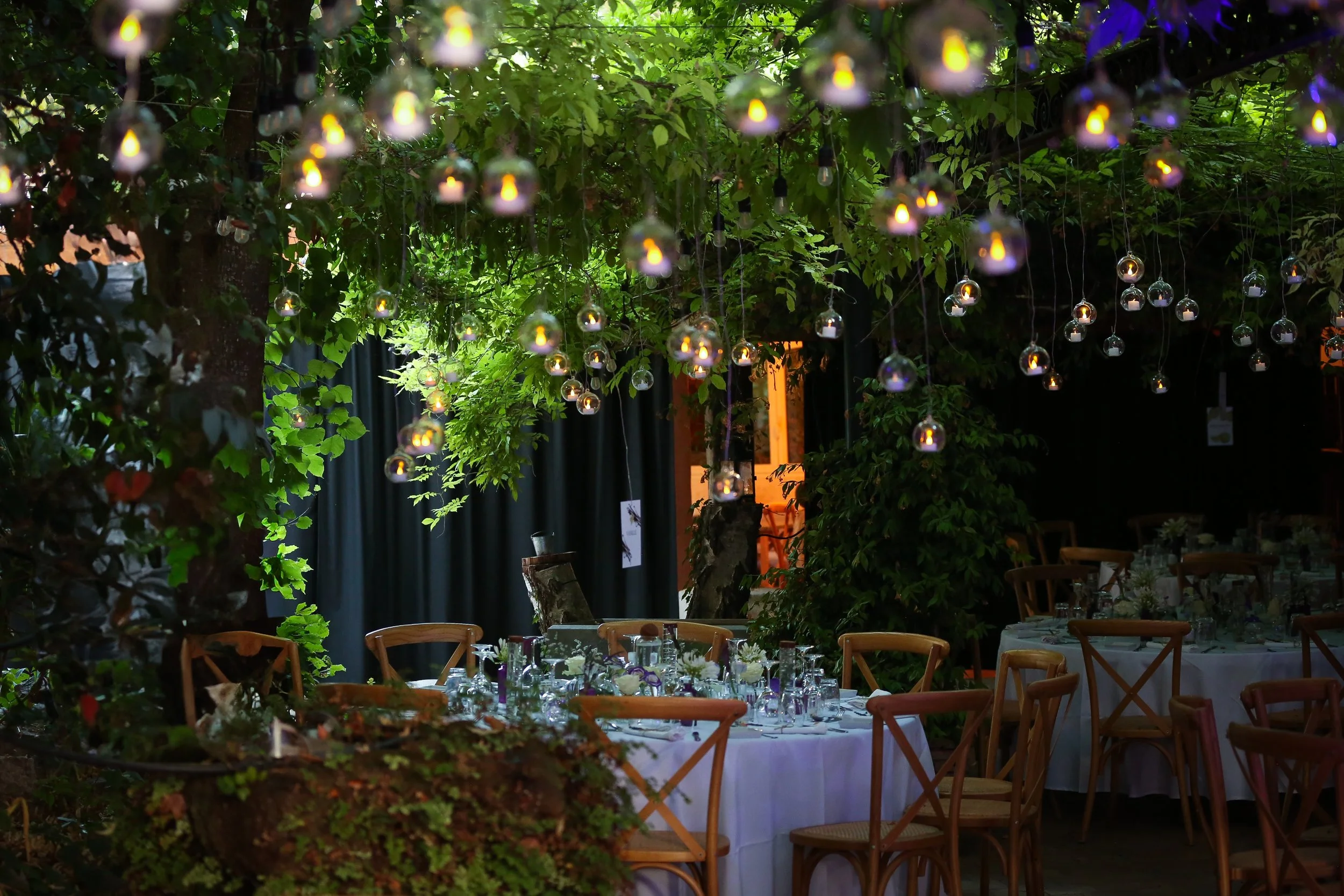décoration de tables au Moulin de Gémenos