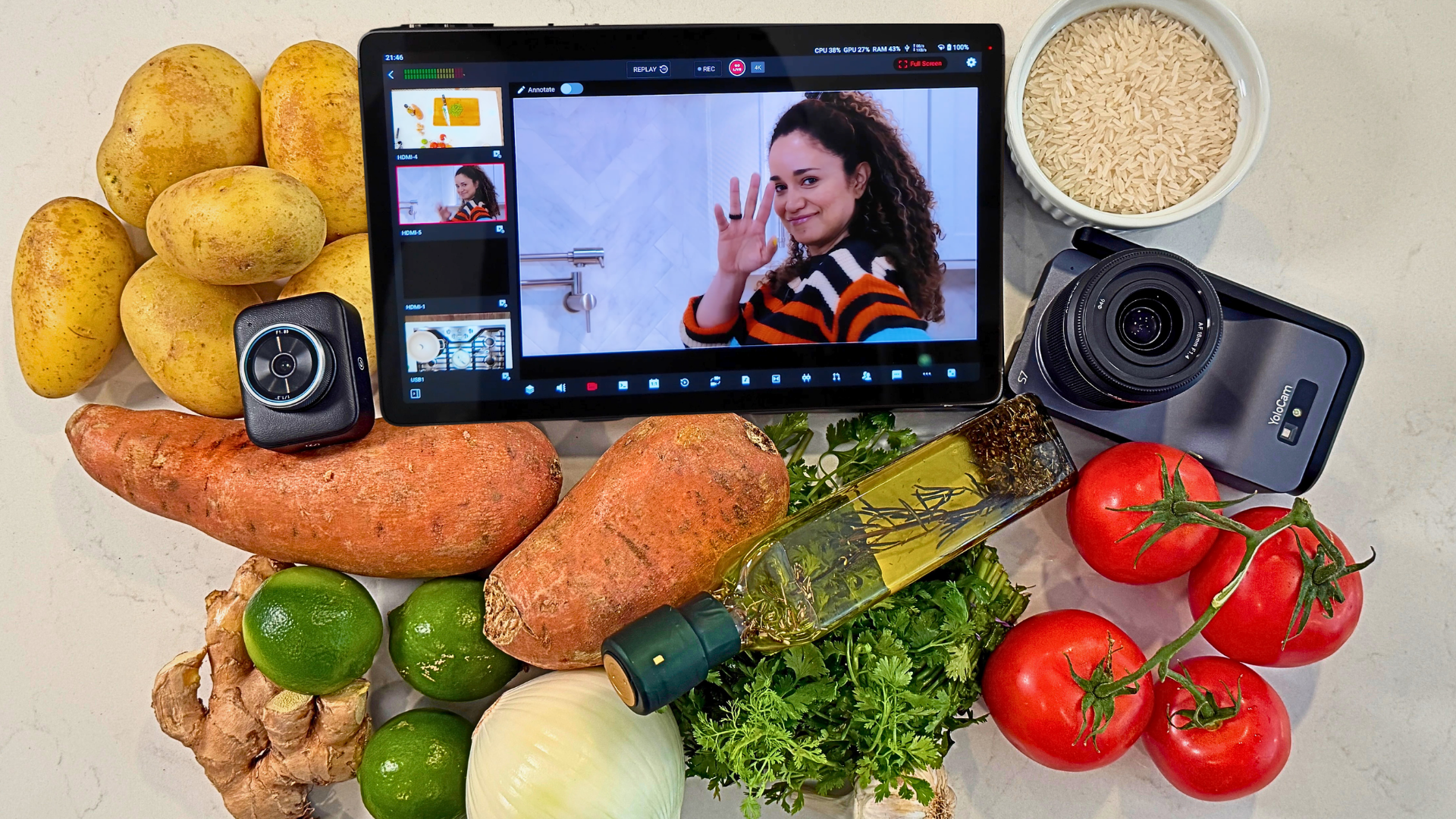 We Turned Our Kitchen Into a 4K Multicam Livestream Studio