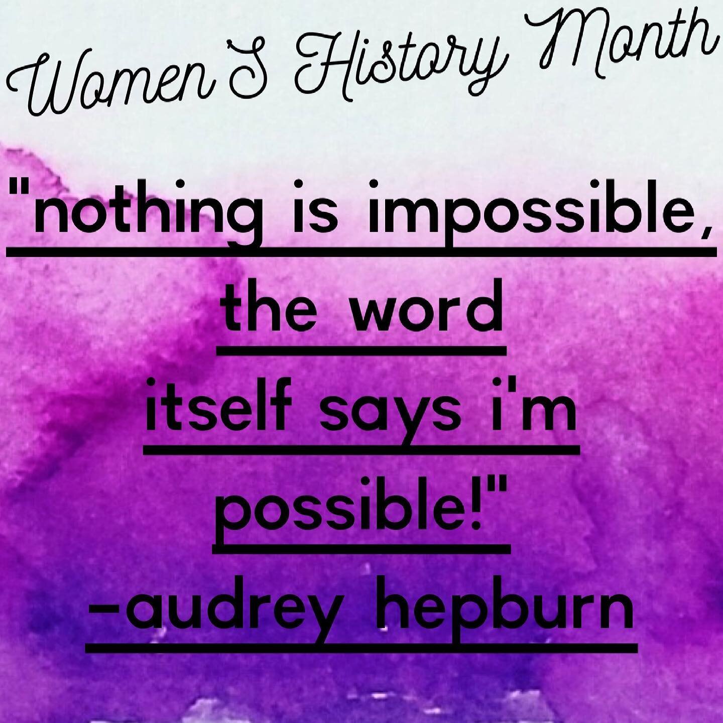 Last Tuesday of Women&rsquo;s History Month and who better than to celebrate an icon, one of the most feminine, yet hard working women in &lsquo;Hollywood&rsquo; Audrey Hepburn was a force to be reckoned with.
💜
As famous as she was she also had an 