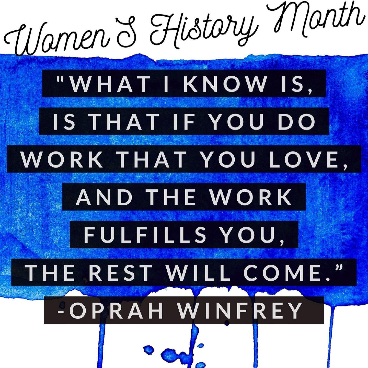 Happy Tuesday! It&rsquo;s a beautiful day to put your intentions for the week into play. For #womens history month we are highlighting the impactful @oprah and her sentiments on following your passions. 
🔥
If what you do sets your soul on fire, the 