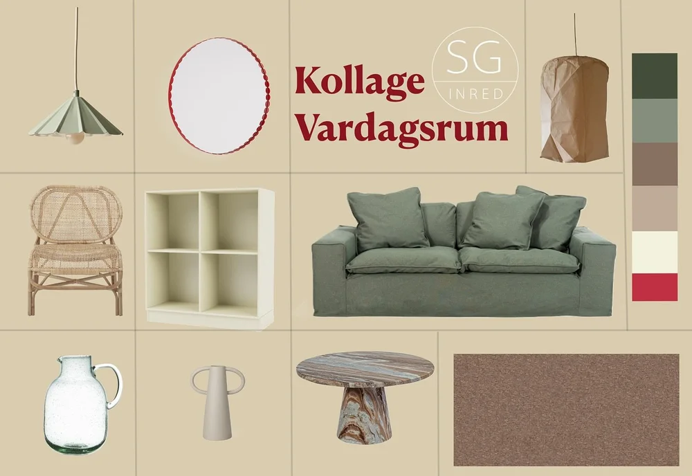 KOLLAGE VARDAGSRUM 

Bjuder p&aring; lite inspiration i h&ouml;strusket ☺️
Tycker att gr&ouml;nt och r&ouml;tt &auml;r s&aring; j&auml;kla snyggt ihop &hearts;️💚
En fr&aring;ga till er 🙋🏻&zwj;♀️ Om ni skulle k&ouml;pa allt p&aring; kollaget vad tr