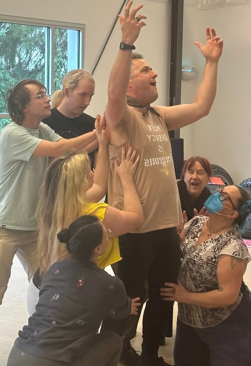 Everybody's SO excited to see Matthew Fontaine, Maya Krah, Sierra Tinhof, Gabe Dawson, Alexandra Daily, Maria Glanz and Katt Riley do their Frank'n'Furter worship thing.  The Rocky Horror Show opens THIS FRIDAY.  Get your tickets NOW: https://purchas