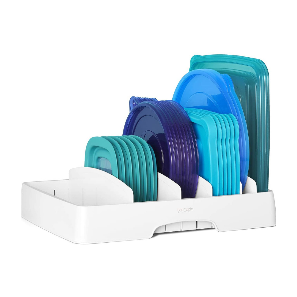 Food Container Lid Organizer