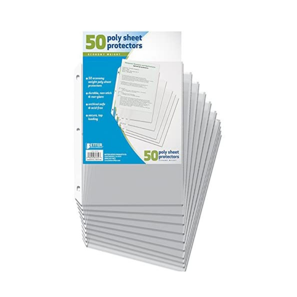 Binder Sheet Protectors