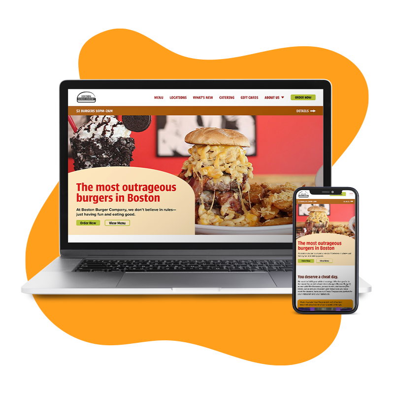 Boston Burger Company Website Redesign (2025)