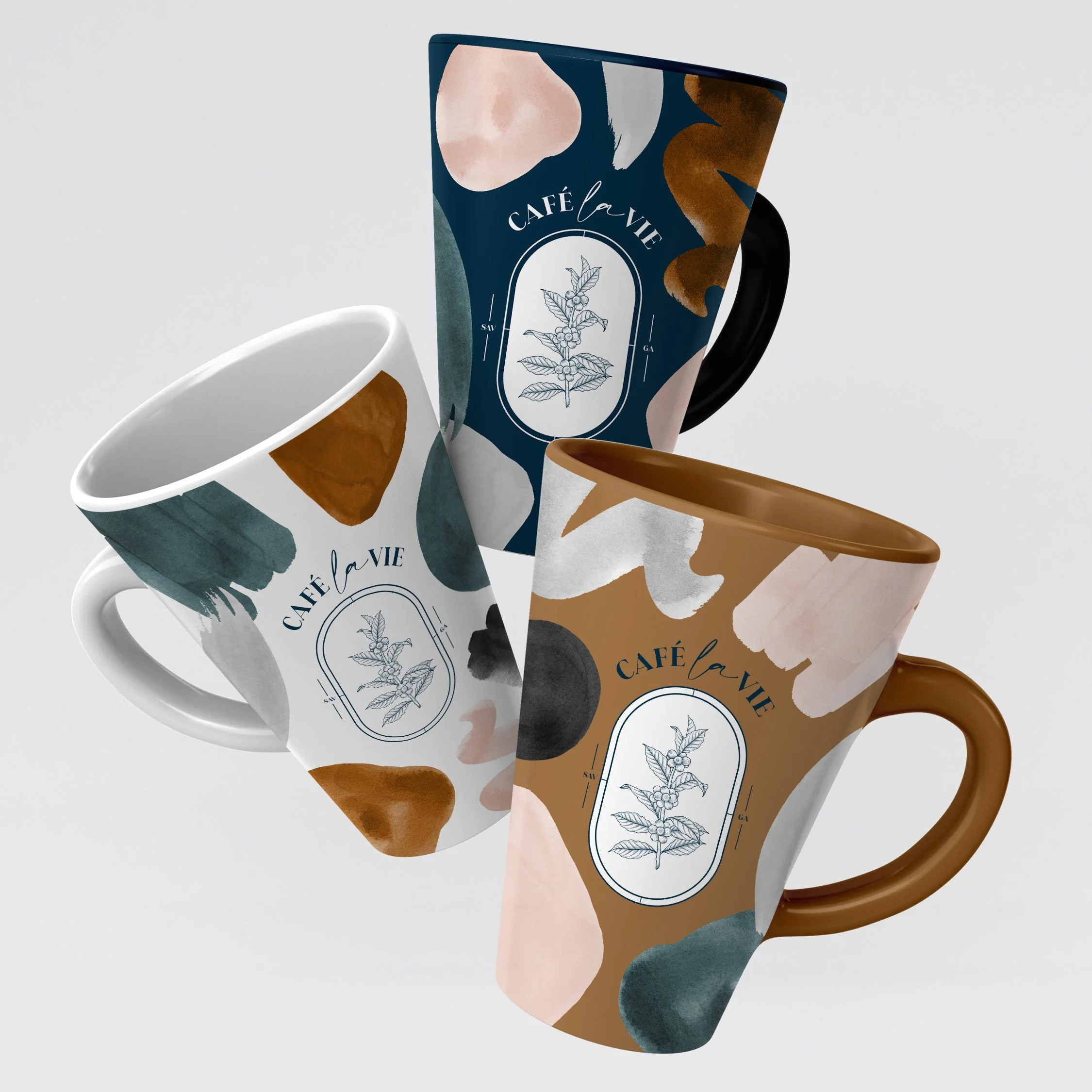 Sit-and-Stay Café Mugs