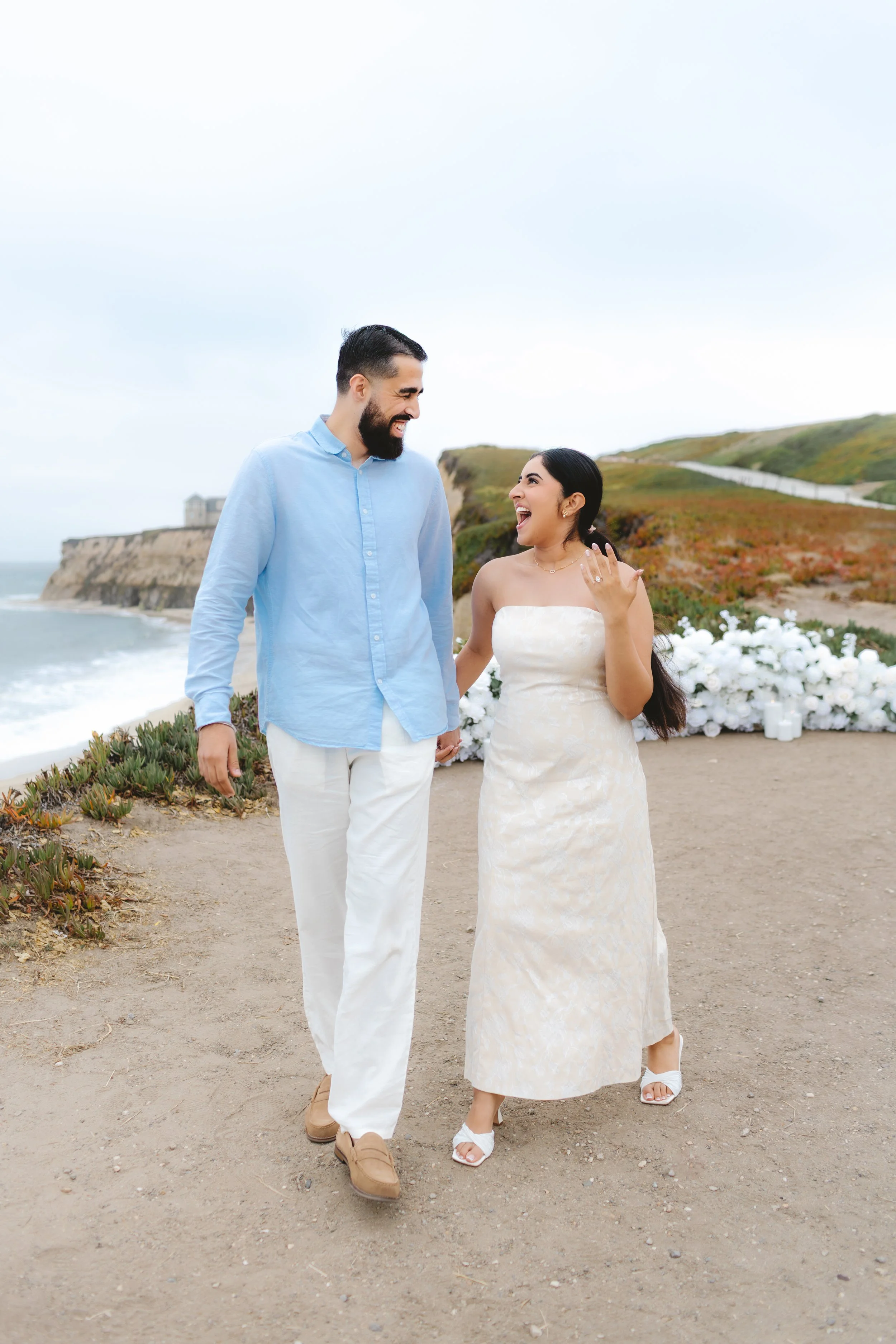 Half Moon Bay Proposal Near the Ritz-Carlton | Pavan + Jasmine