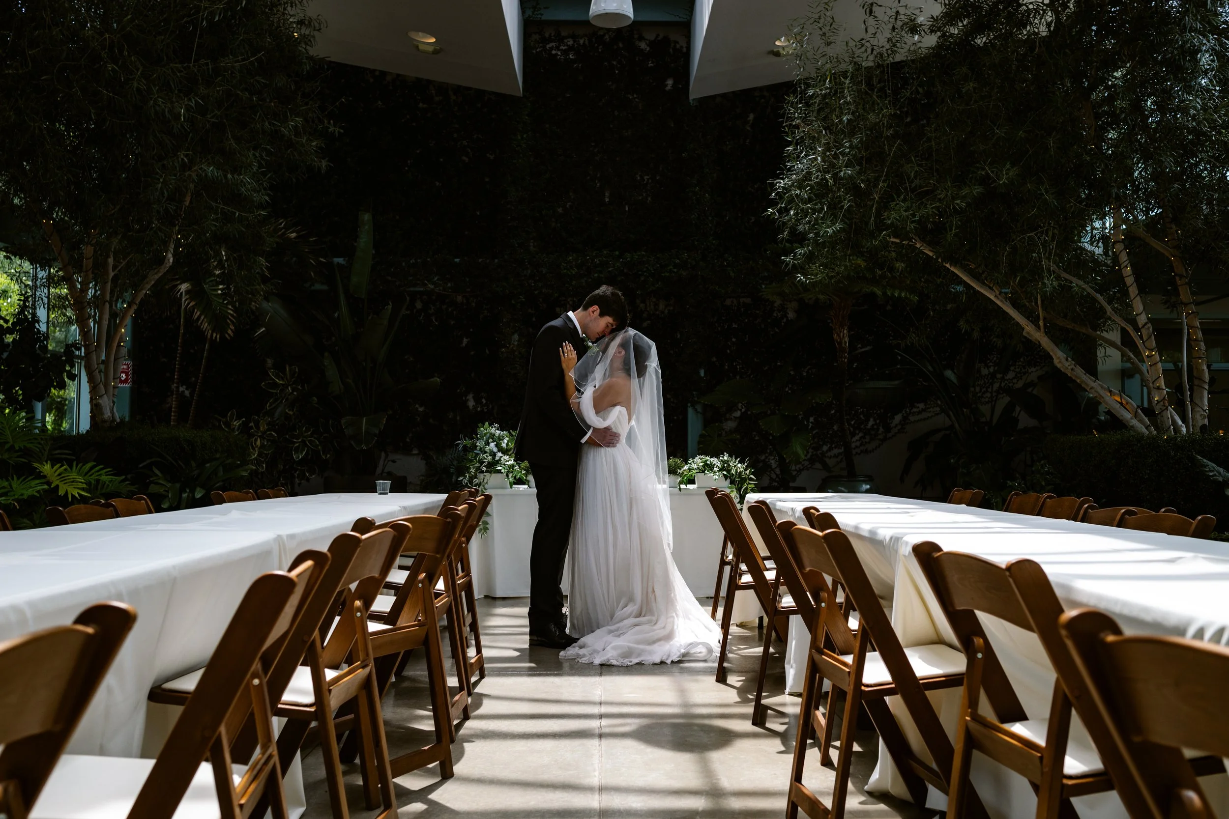 Elegant Red Butte Garden Wedding with Orangerie Brunch