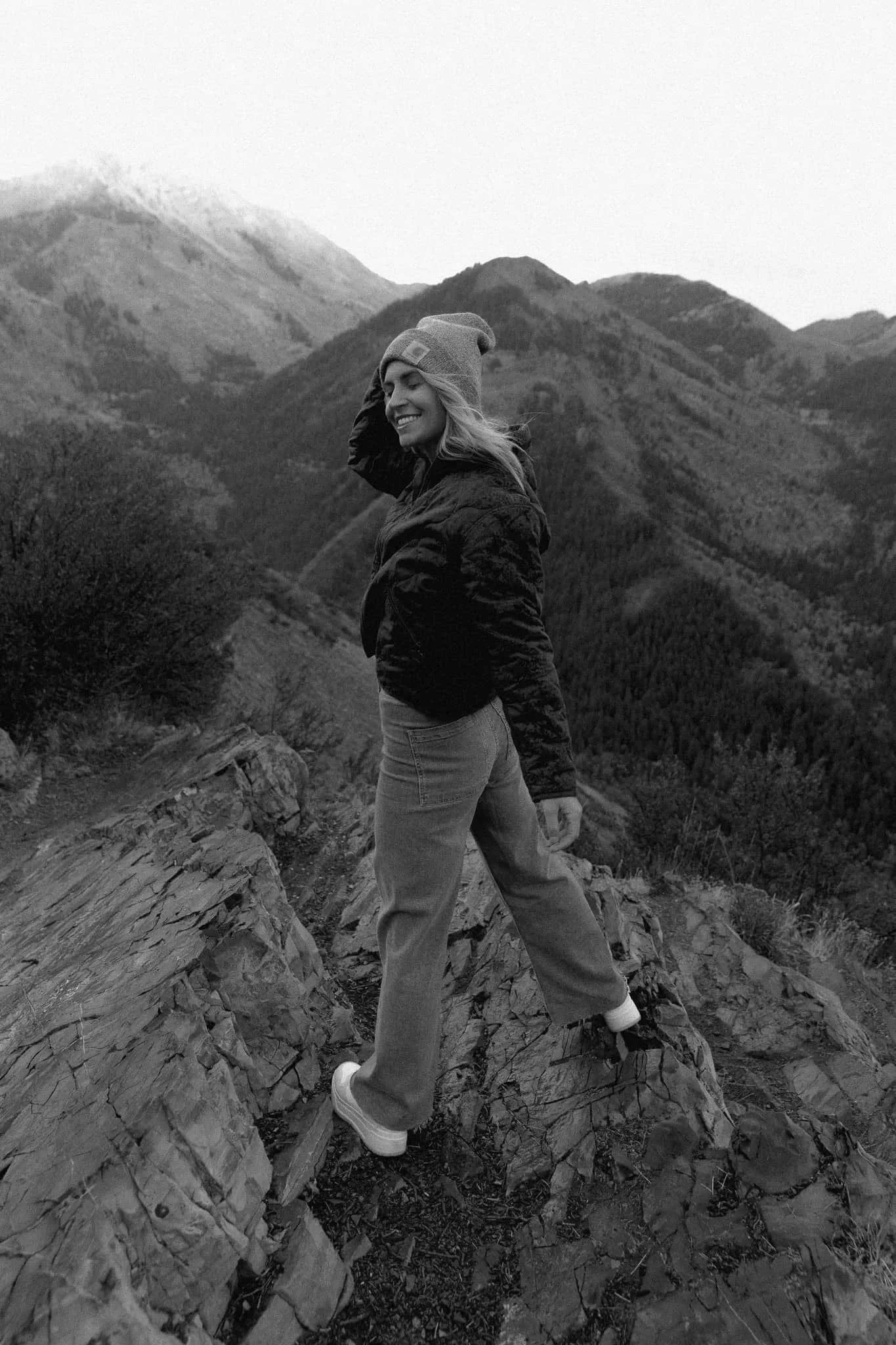 West Coast wedding photographer Jenna Roden near Buffalo Peak trailhead Provo Utah