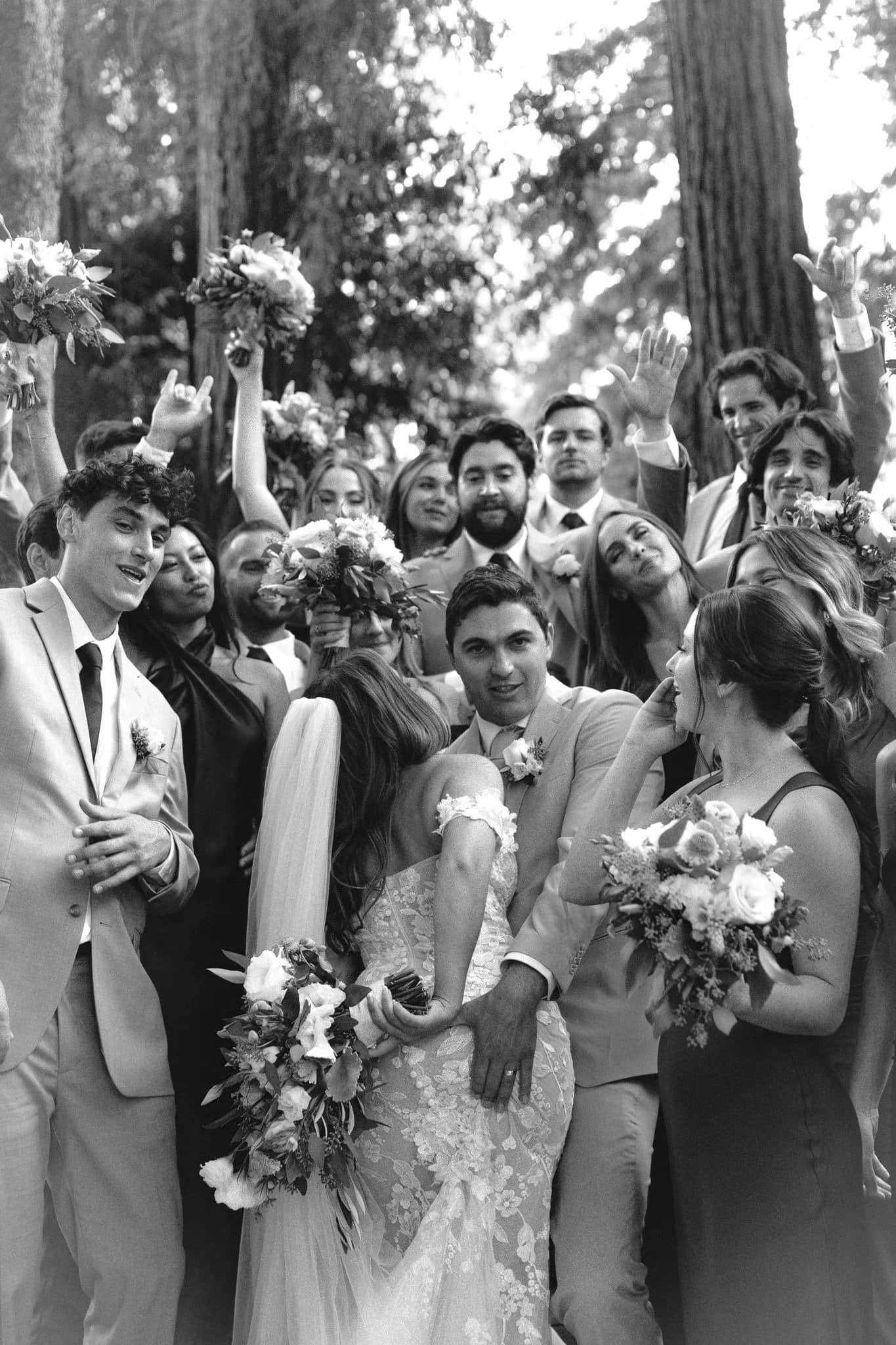 West Coast wedding photographer at Amphitheater of the Redwoods Pema Osling California