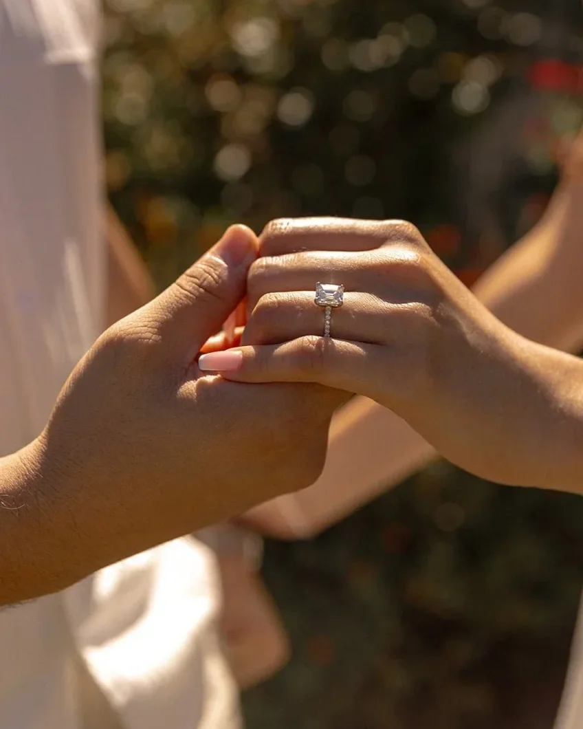 Los Angeles proposal locations engagement ring photo