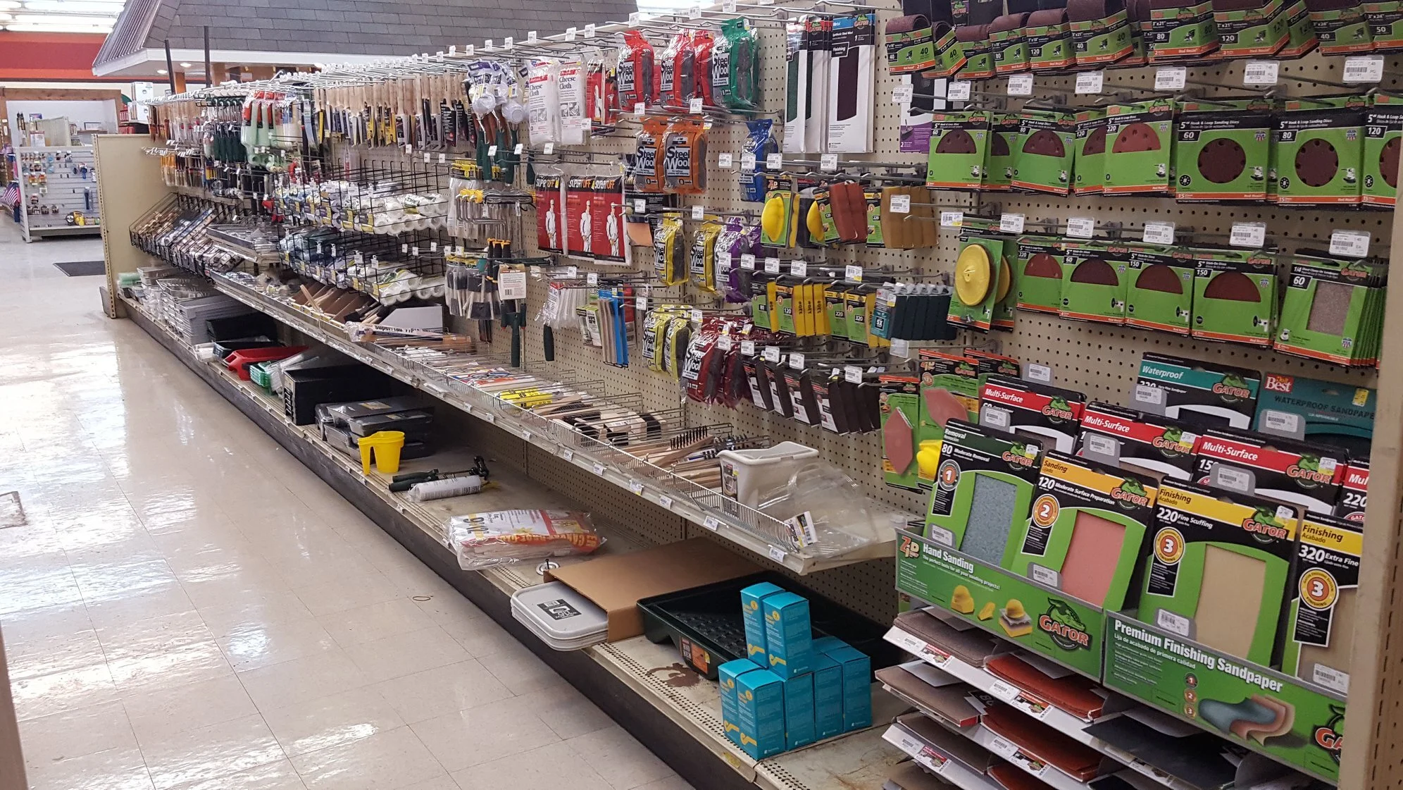 Sand Paper, Paint, Caulking, Tape