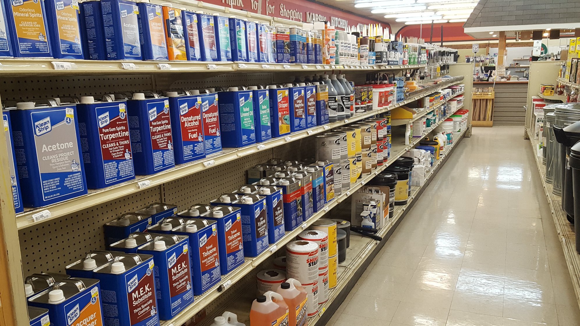 Paint Thinner, Stripper, Stains, Varnishes, Brushes, Rollers