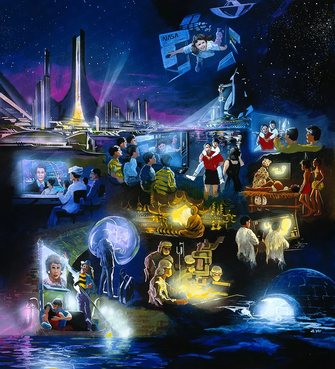 Epcot Collage SSE Art Exhibit — E82 | The Epcot Legacy