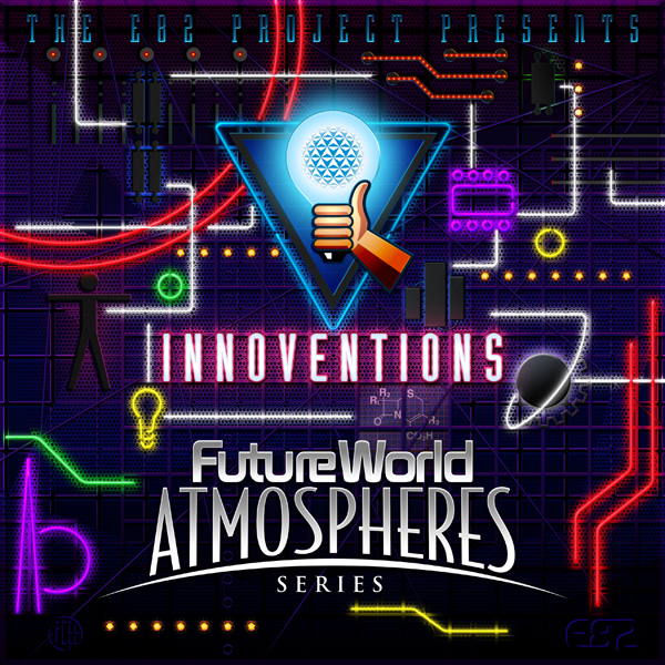  Heralding the arrival of the "near future" portrayed at Epcot '94, the iconic Innoventions Plaza soundscape of (then) new themes paid tribute to Future World's past, while integrating unique arrangements from composer Russell Brower. 