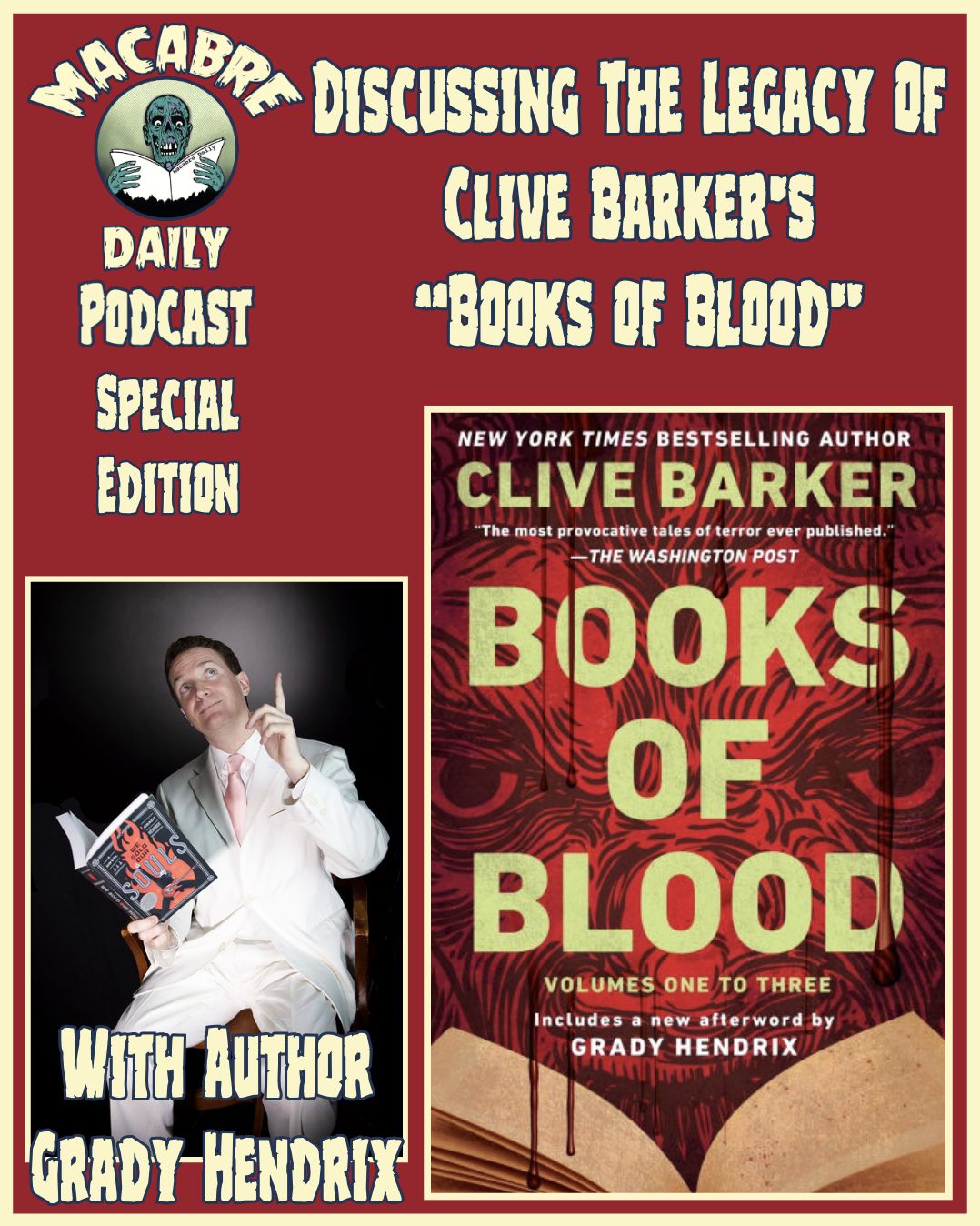 Grady Hendrix Discusses The Lasting Legacy Of Clive Barker's &quot;BOOKS OF BLOOD&quot; (PODCAST)