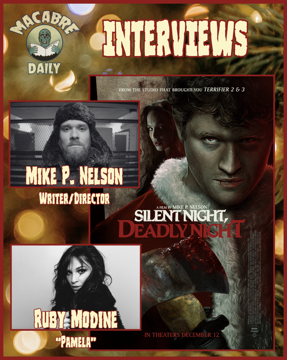 Mike P. Nelson And Ruby Modine On Modernizing &quot;SILENT NIGHT, DEADLY NIGHT&quot; (INTERVIEW)