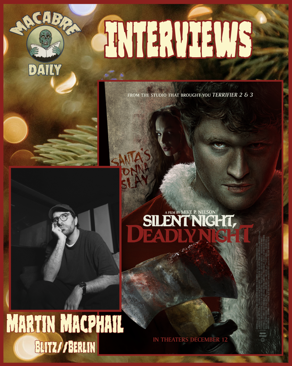 Marin Macphail And Blitz//Berlin Bring The Sonic Holiday Spirit To &quot;SILENT NIGHT, DEADLY NIGHT&quot; (INTERVIEW)