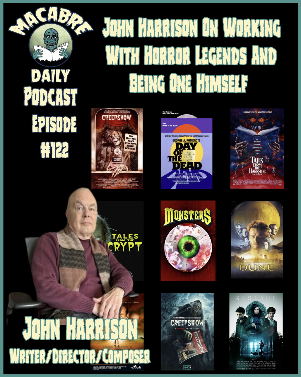 Writer, Director, And Composer John Harrison On Working With Horror Legends And Being One Himself (PODCAST)