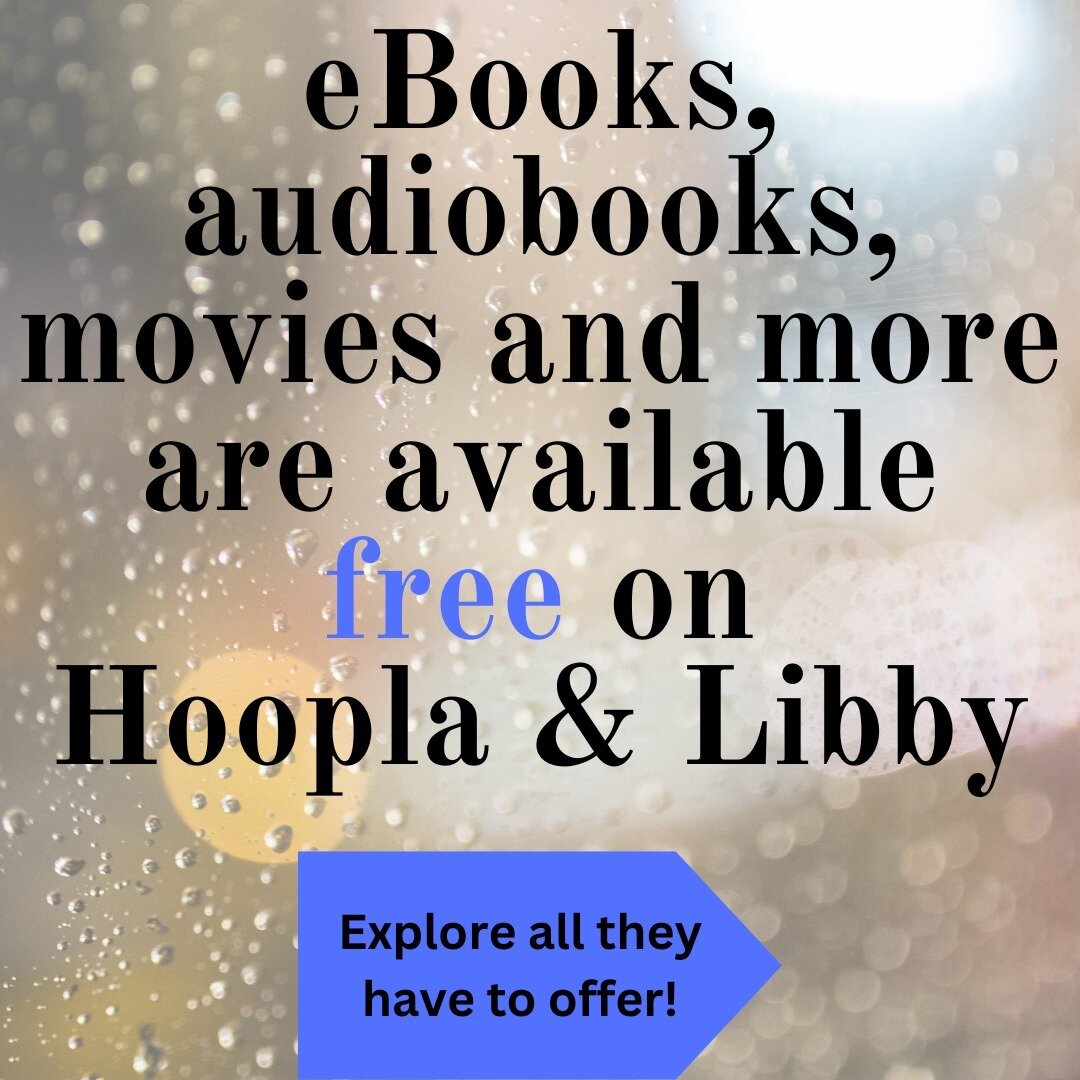 Your MPML card allows you free access to Hoopla &amp; Libby.⁠
Explore both and check out all the eBooks, audiobooks, magazines, and movies available to borrow.⁠
If you need assistance setting up your accounts, call the library ⁠
at 201-444-2390.