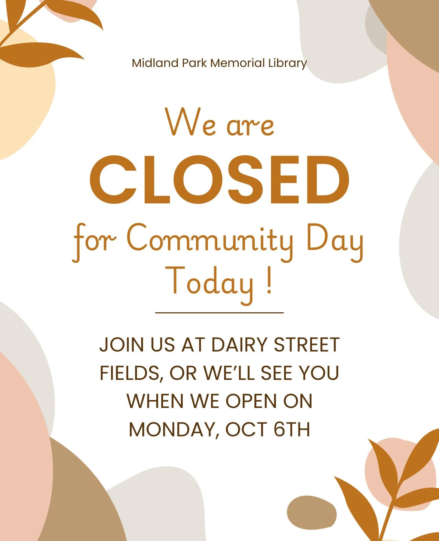 We're closed today!! Please join us down at Dairy Street Fields for Community Day and our Beer Garden !!! (IDs required for entry)