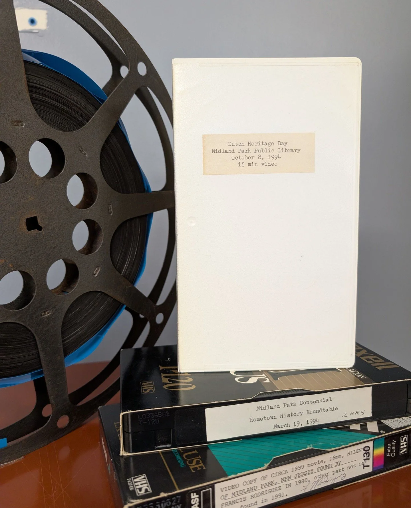Movie night anyone? Part of processing means watching and listening to tapes if you can! However this film reel may have to remain unwatched for some time. But maybe we'll have a throwback movie night with the VHS tapes!⁠
⁠
#midlandpark #midlandparkn