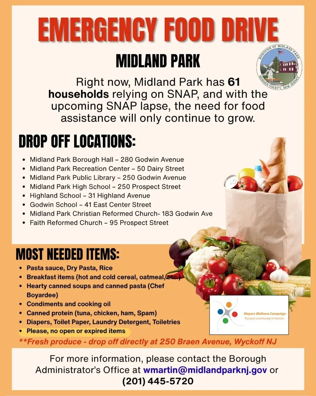 We'd really appreciate any help you all can offer~

#food #fooddrive #emergency #emergencyfooddrive #emergencyfood #midlandpark #nj #bergencounty