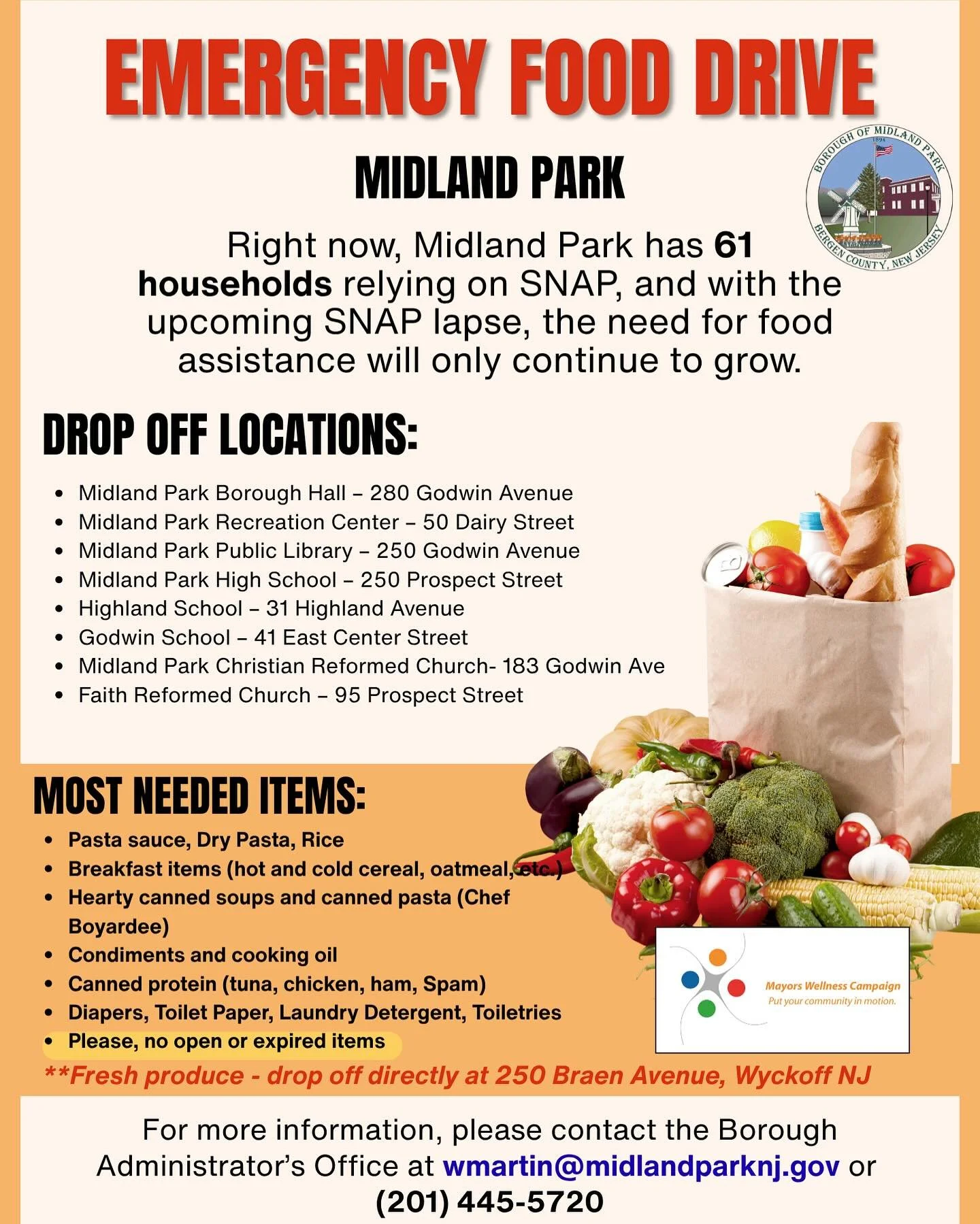 Thank you, Midland Park Community! The borough invited us to take part in the Emergency Food Drive yesterday - this is how our generous community responded (and this is just the supplies and food dropped at our library)❤️
Thank you, thank you, thank 