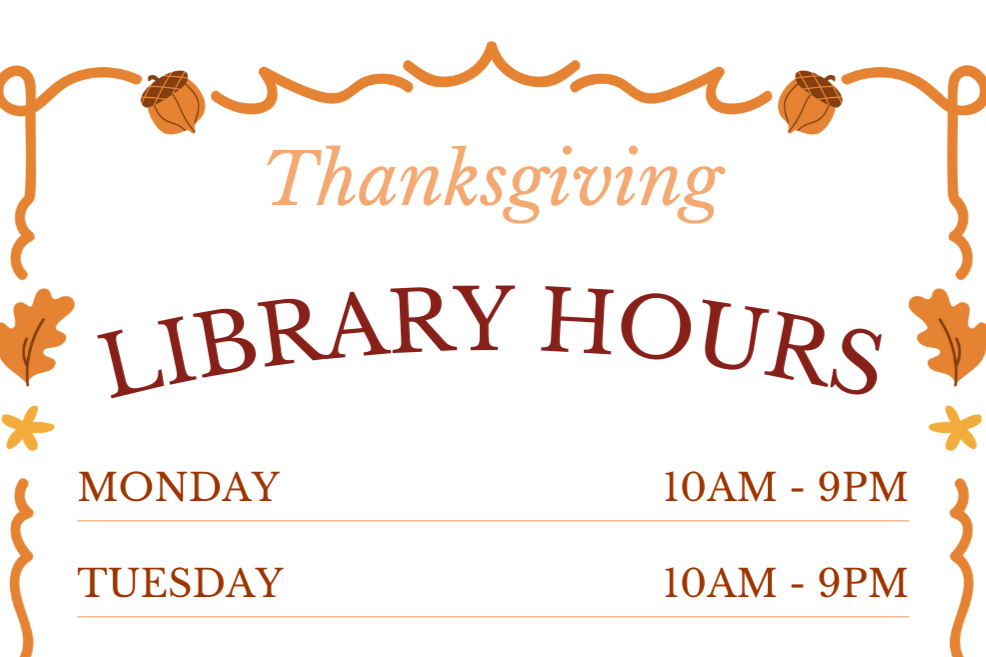 Library Closed for Thanksgiving