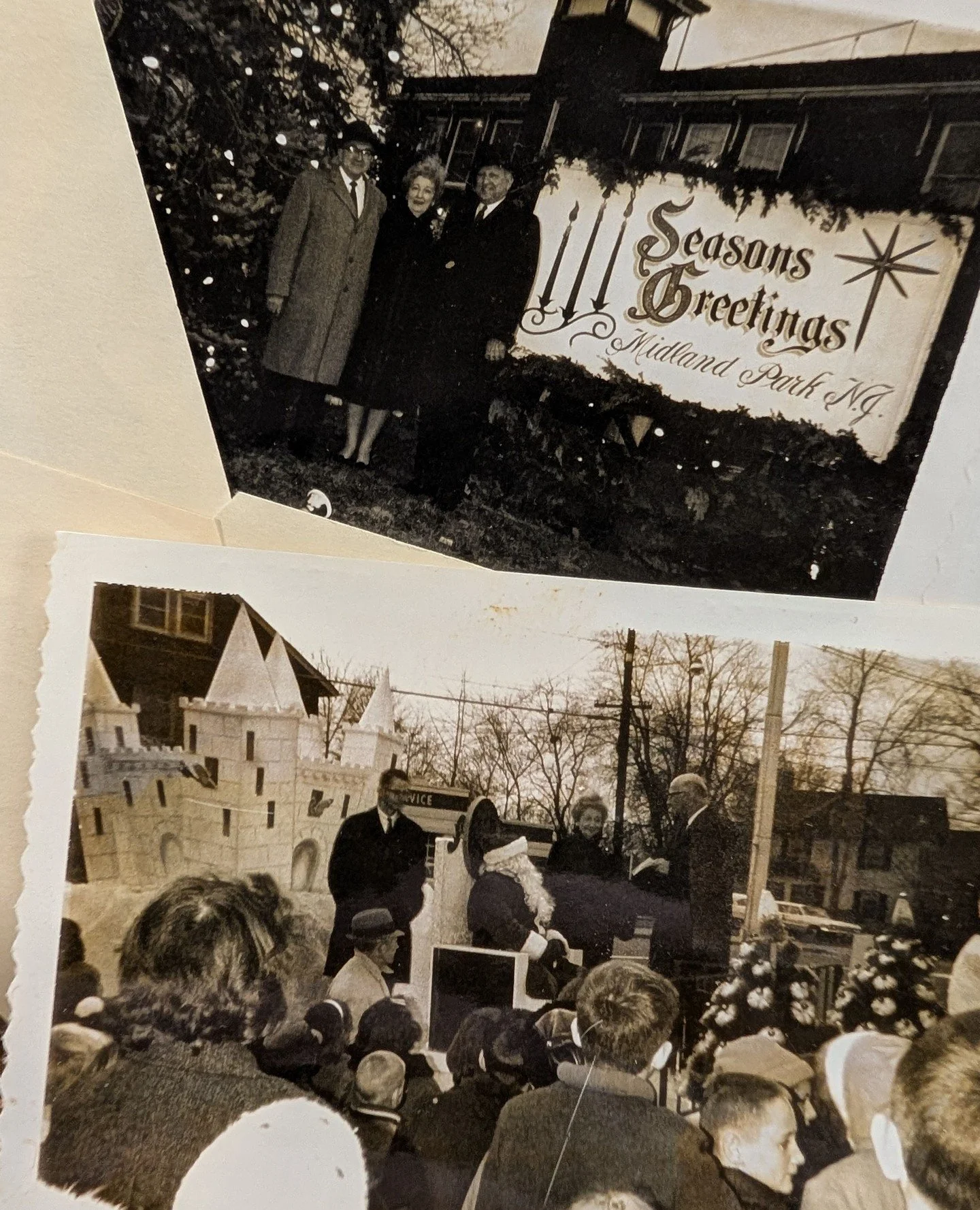 Season's Greetings! We hope you all have a wonderful holiday season and enjoy these two photographs showcasing past celebrations of the season.⁠
⁠
#midlandpark #midlandparknewjersey #midlandparknj #nj #newjersey #bergencounty #seasonsgreetings #chris