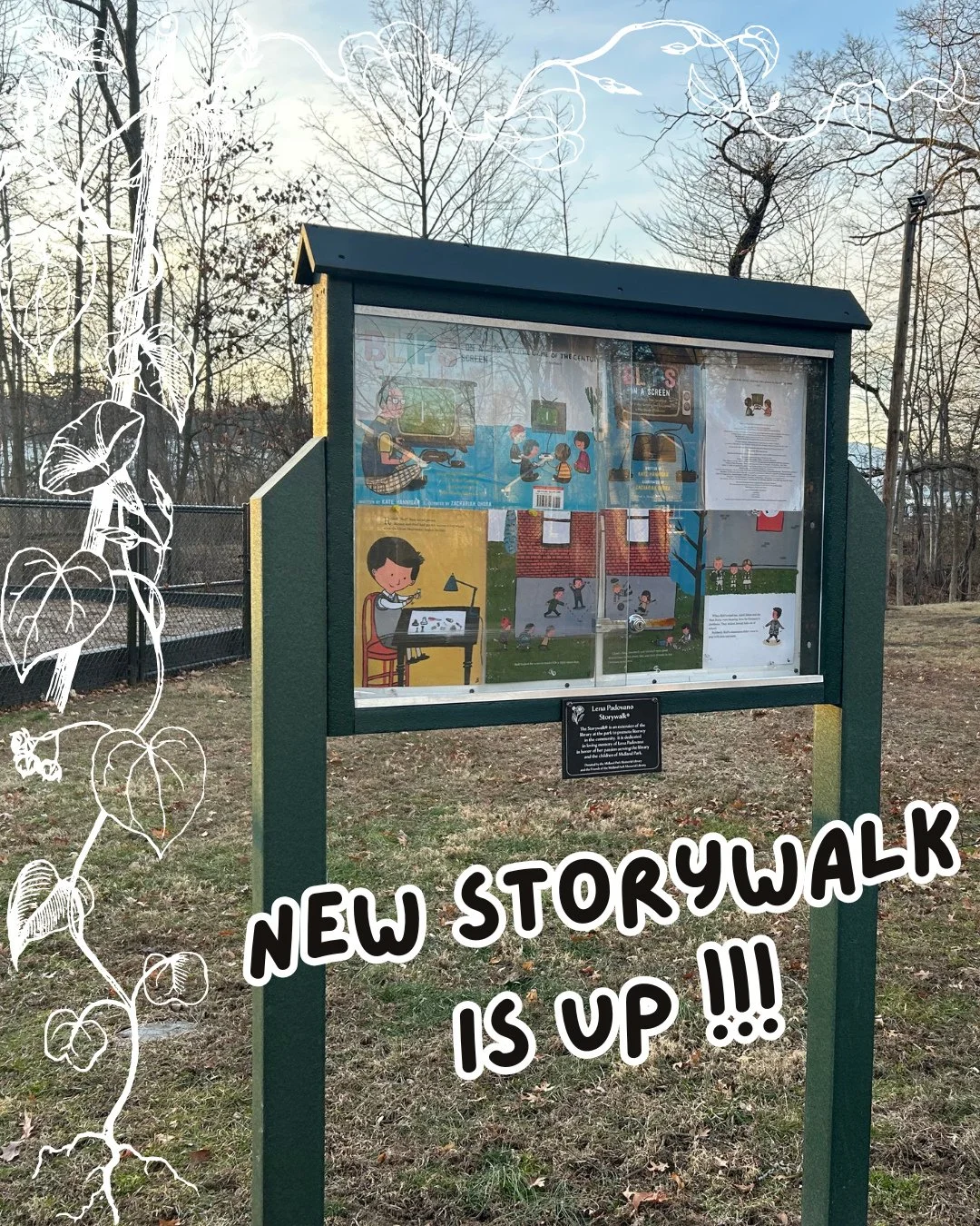 Come down to Wortendyke Park in Midland Park to see our new Storywalk!!⁠
⁠
#storytime #local #localpark #storywalk #midlandparklibrary
