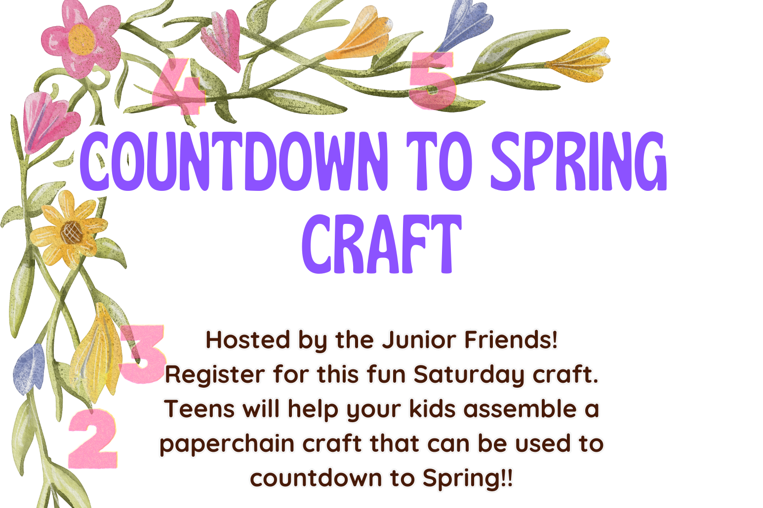 Spring Craft - Hosted by the MIPK Jr Friends