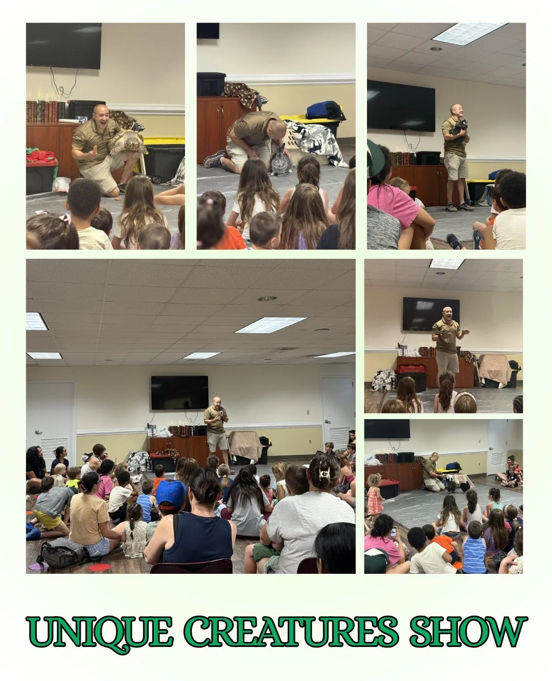A big thank you to Unique Creatures for a great summer kick-off party!! ⁠
⁠
Everyone had so much fun learning about different animals 🐢🐇🐍⁠
⁠
A big shoutout to the Friends of Midland Park Memorial Library for making this amazing event possible!