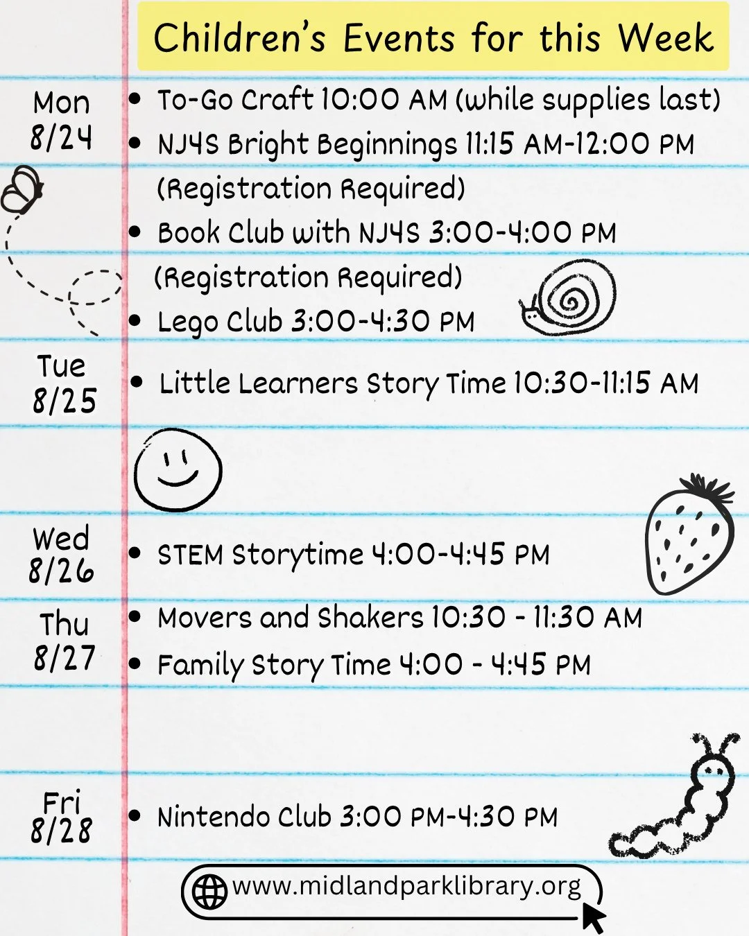 Join us for one of our children's programs this week!