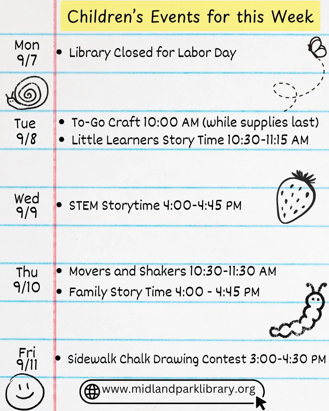 Join us for one of our children's programs this week!