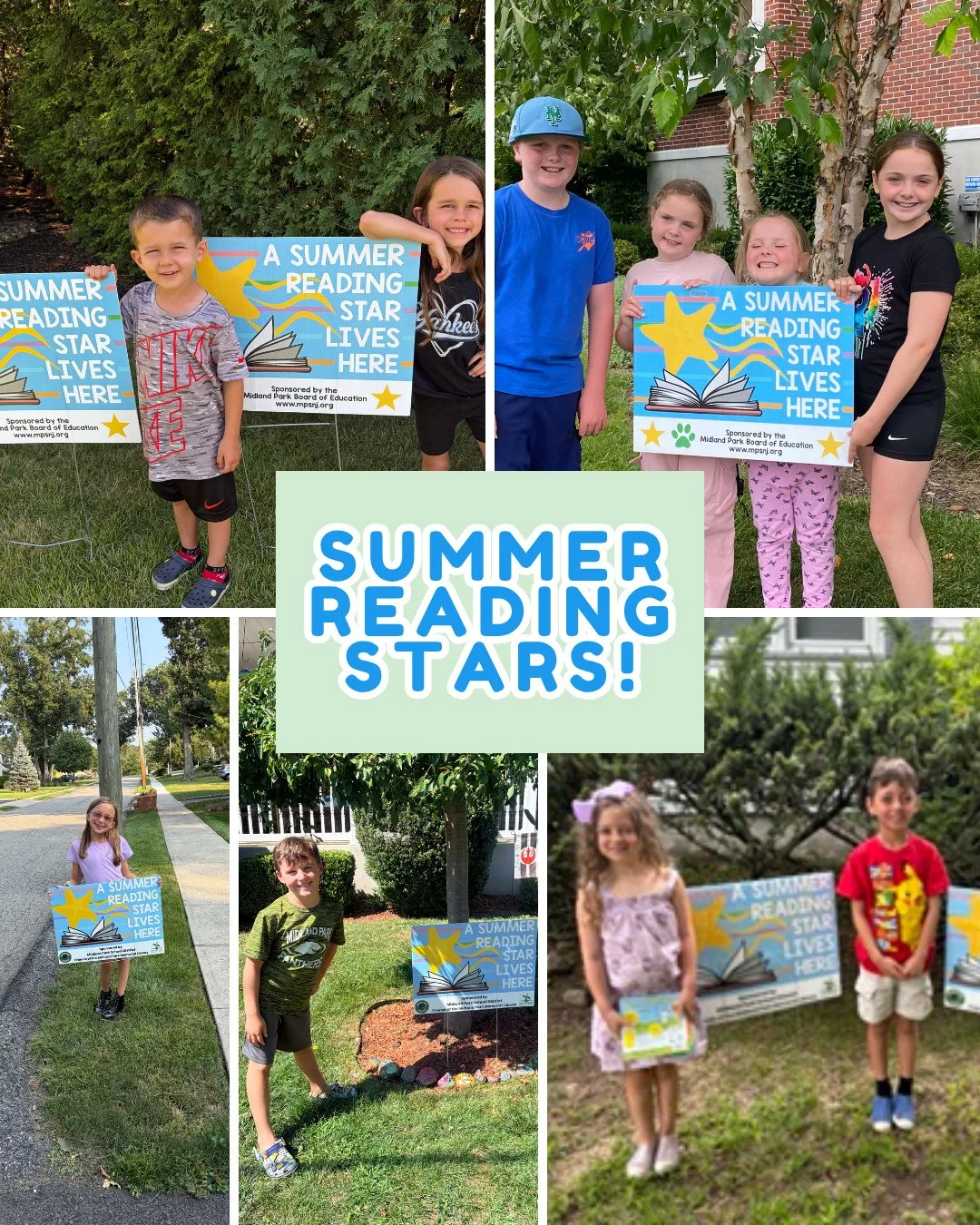 We're looking back at summer reading and wanted to highlight some of our amazing summer reading stars at Midland Park Memorial Library!⁠
⁠
Summer reading is one of our favorite things at the library and we love seeing everyone else having a great tim