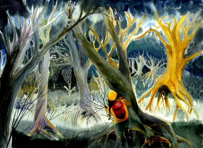 Baba Yaga's House - the house stood on chicken legs, so that no matter your approach, the wicked house would turn to face you.