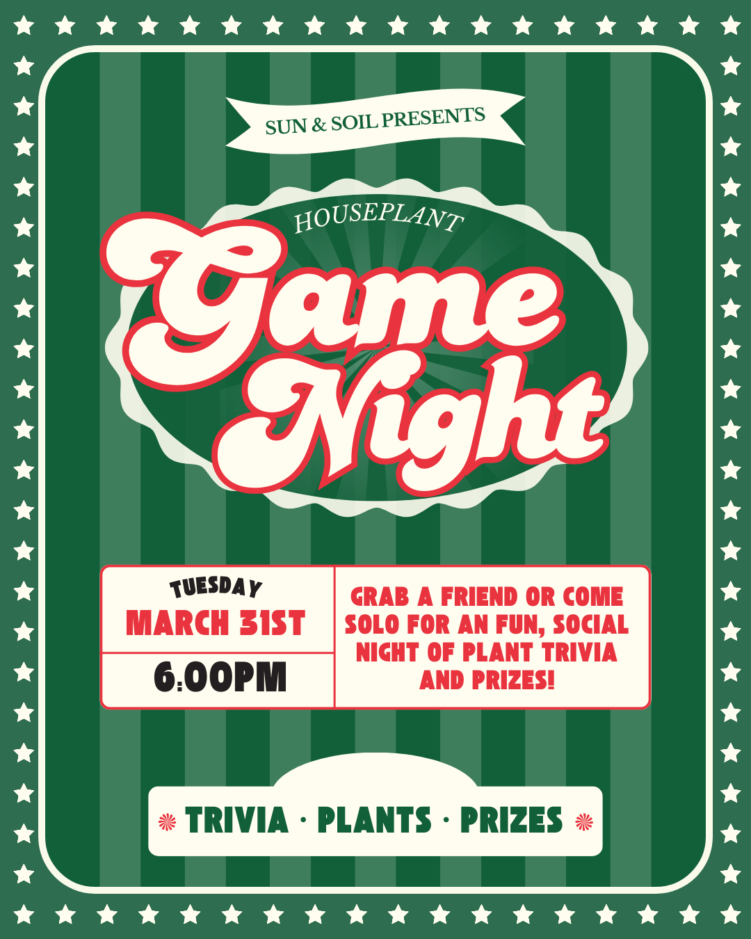 Houseplant Game Night