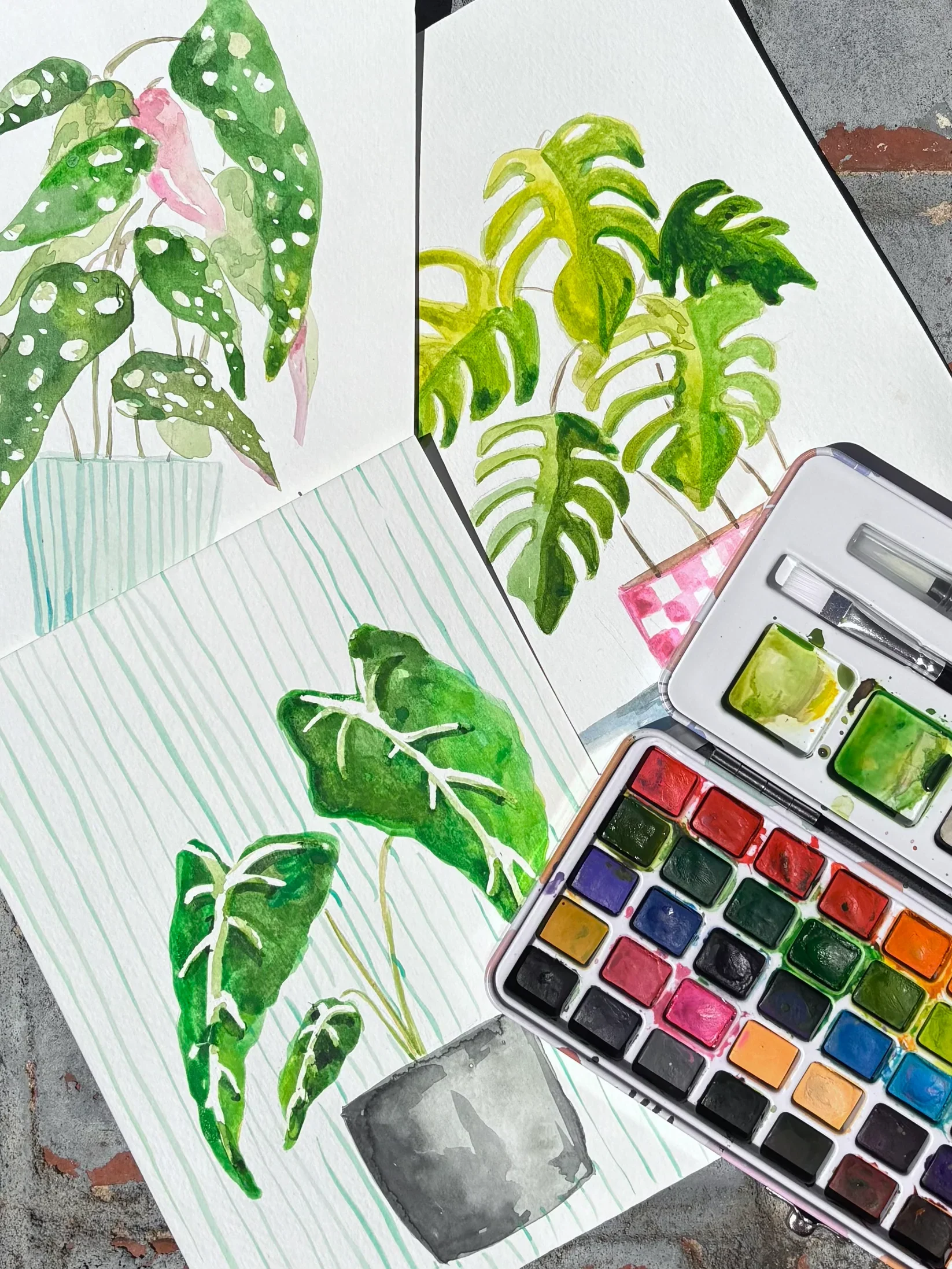 Watercolor Plant Sip & Paint