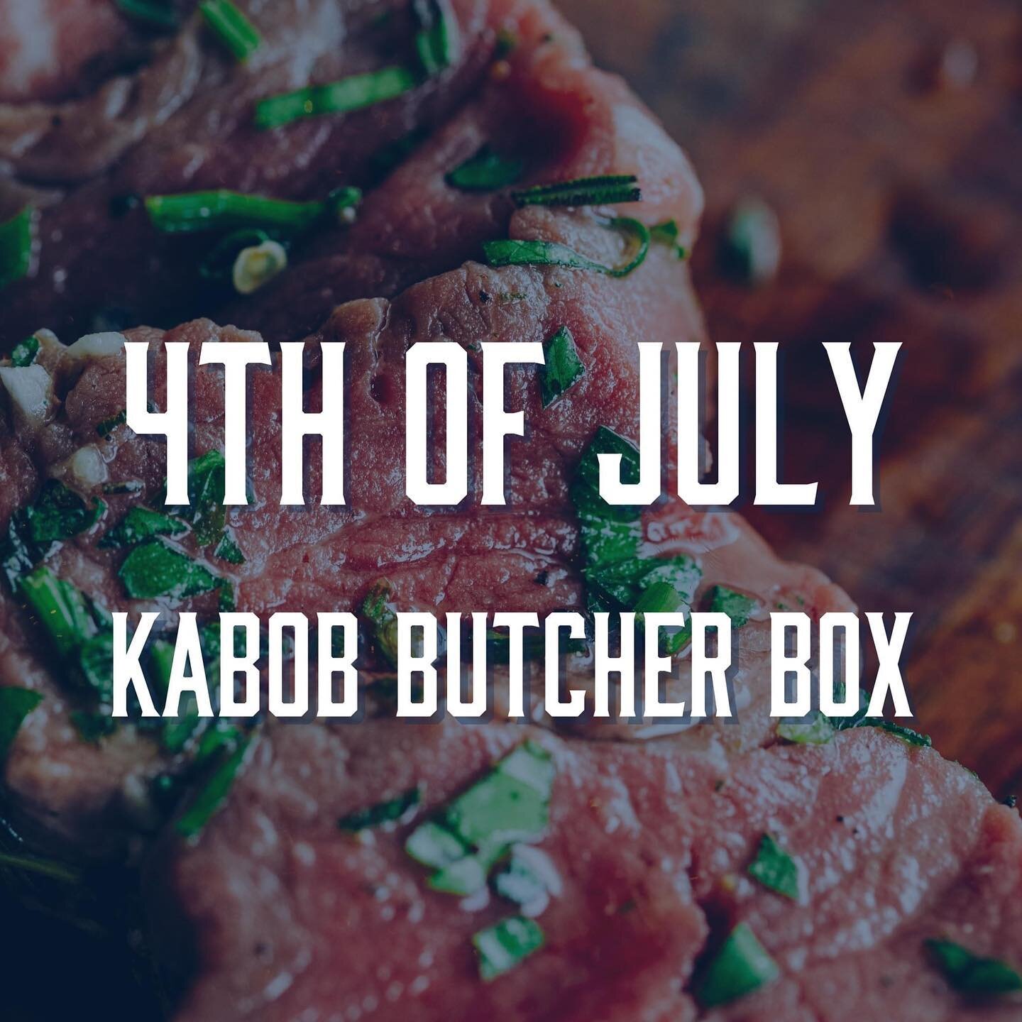 If you don't plan on grilling, do you even plan on celebrating the 4th of July? This weekend, we will have Kabob Butcher Boxes available made with our filets for $80, so you can celebrate the 4th right! Here is what's included: 

🎇3 @spicewalla Hari