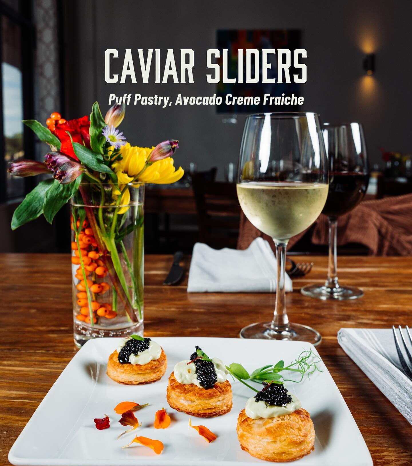 Caviar&rsquo;s in right? Start your visit off with a bite of luxury.

#wearetrueblue #wilmingtonnc #wrightsvillebeach #wilmingtonfoodie #caviarsliders