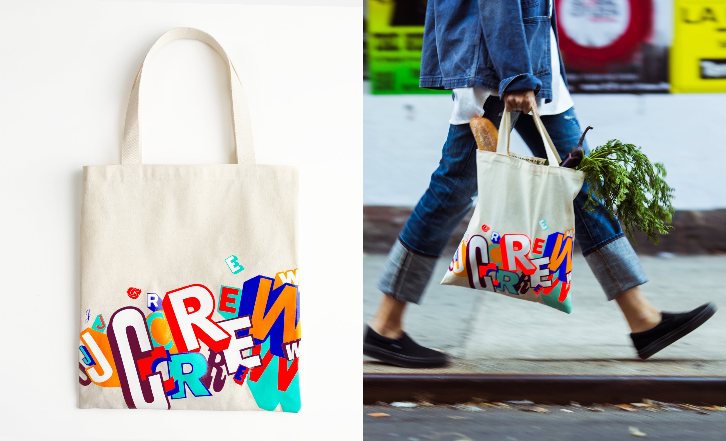 ...a limited-run hand-silkscreen tote