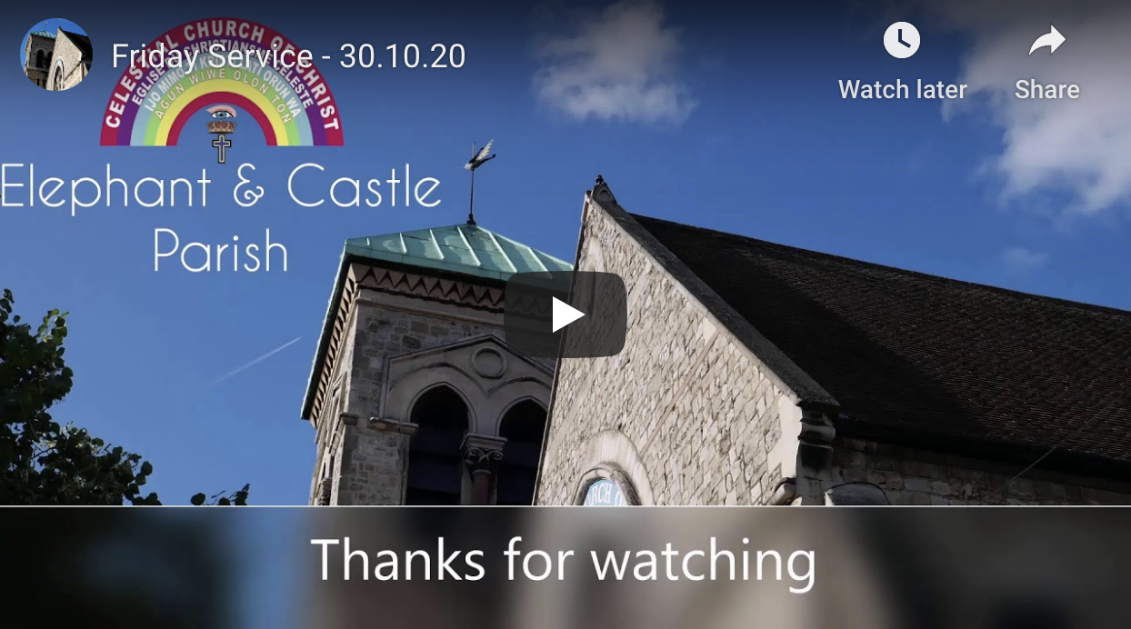 Friday Service - 30.10.20