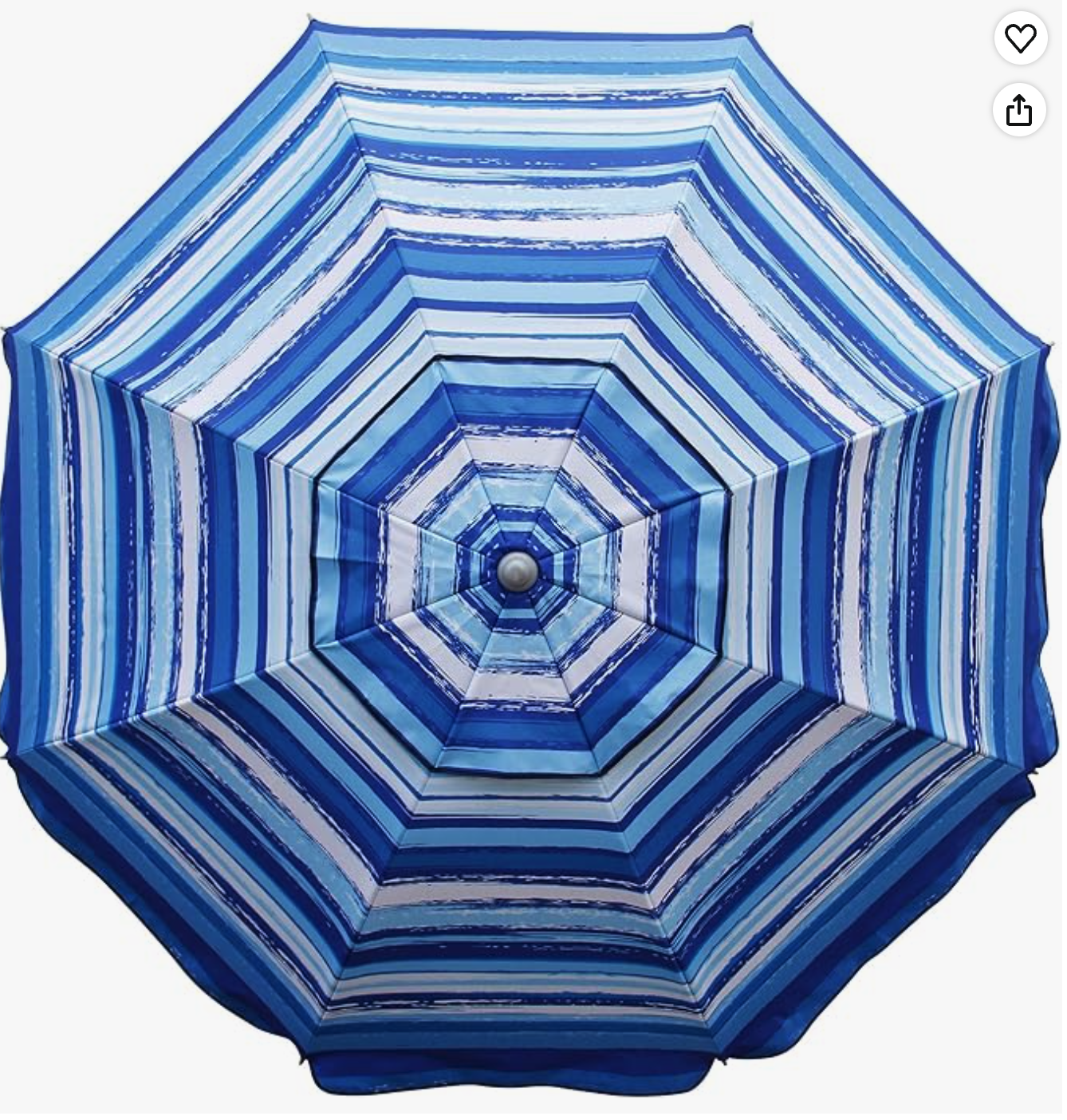 Beach Umbrella - Blue Stripe.png