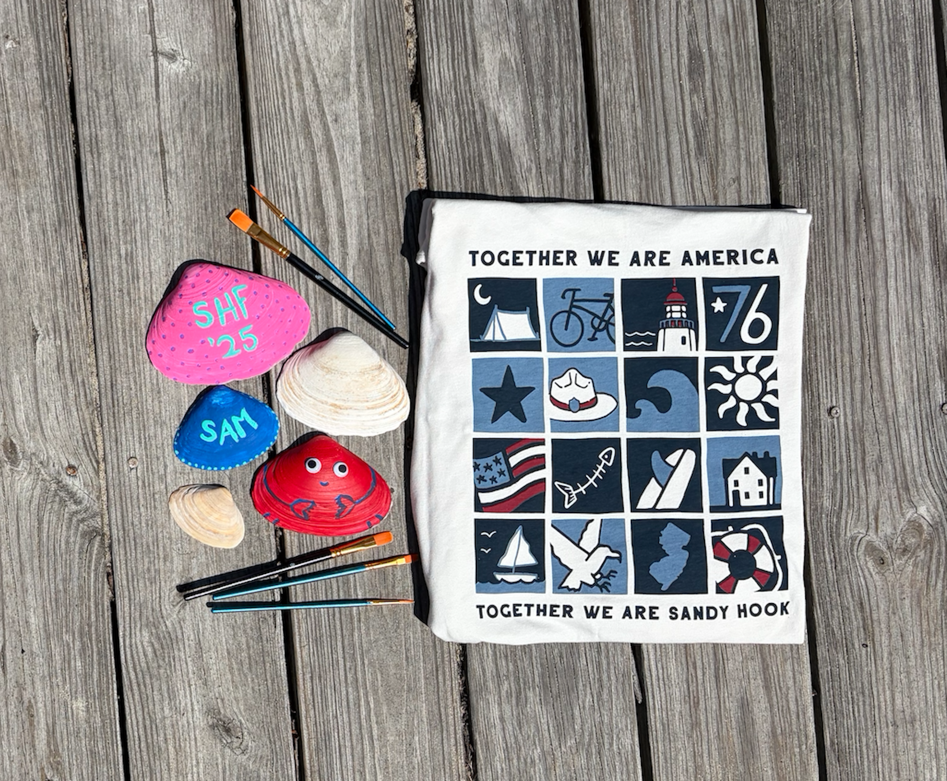 Painting USA-Themed Seashells!